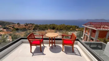 Faralya'da Engel Olmayan Deniz Manzaralı Muhteşem Villa